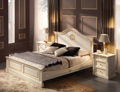 Double bed with high headboard Beatrice, Onlywood