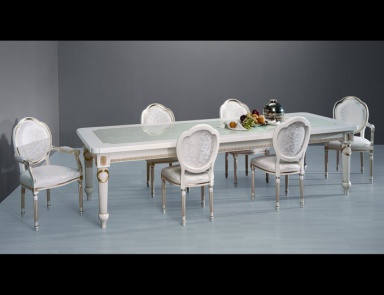 For dining room set in lacquer with inlaid TAV200, Onlywood