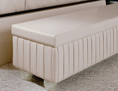 Bench bedside soft Plisse, Reflex Angelo