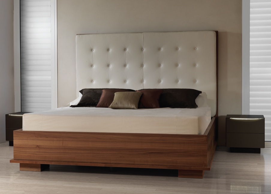 Double Bed With High Headboard And Drawer Storage Megashoin