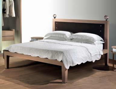 Double bed on a frame of oak Lido, Reflex Angelo
