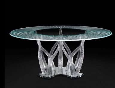 Table round dining Flambe'72, Reflex Angelo