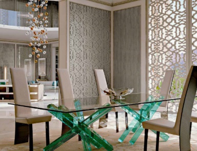 Dining table with glass top Transeo 72, Reflex Angelo