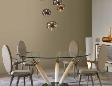 Dining table with glass top CA'd'oro 72, Reflex Angelo