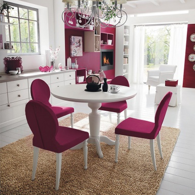 Living room (sofa set) Neve e Ciclamino