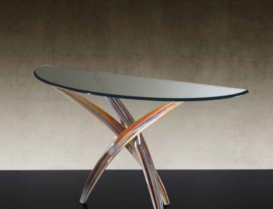 The glass console Fili D'erba, Reflex Angelo