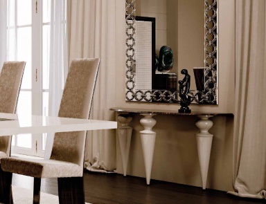 Console with legs in Murano glass Gran Canal, Reflex Angelo