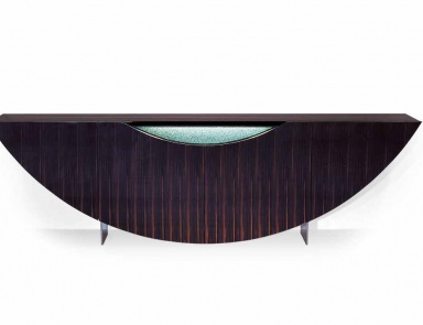 Sideboard credenza black wood Gondola, Reflex Angelo