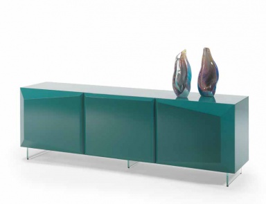 Buffet credenza with glass legs Prisma, Reflex Angelo