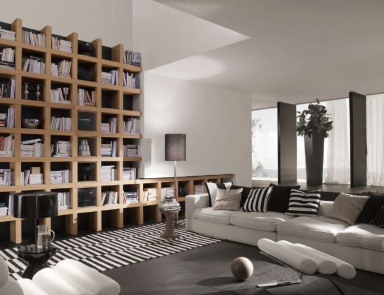 The rack is finished in walnut veneer Niky day, Mobileffe