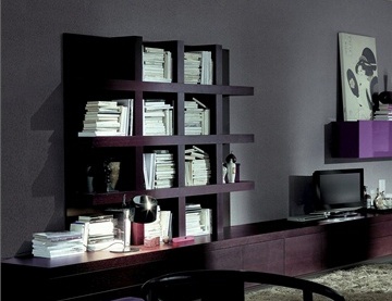 The rack is finished with veneer wenge Niky day, Mobileffe