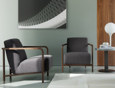 Armchair frame in solid cherry, poltrona - Porada