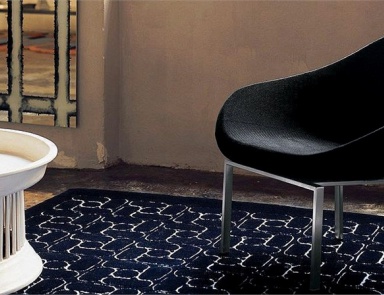 Chair steel framed leather upholstered Butterfly Mussi