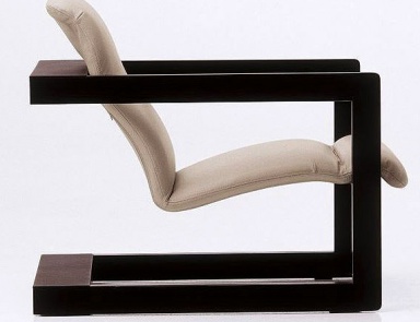 Chair steel framed leather upholstered Palco, Mussi