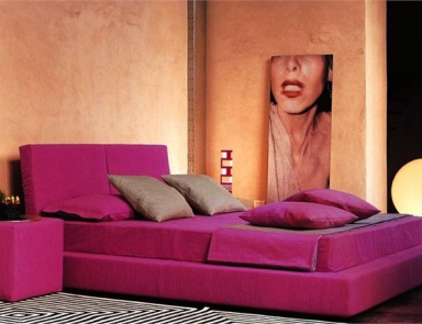 Bed on steel frame Softly-Bed, Mussi