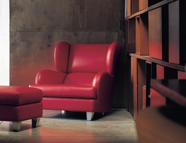 Chair in leather upholstery, ROSSELLA - Valdichienti