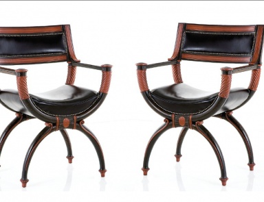 Chair with armrests wooden frame, Chelini