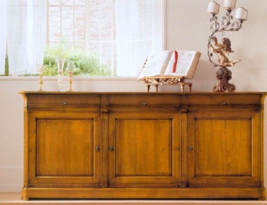 Wooden dresser with three doors, PREGNO