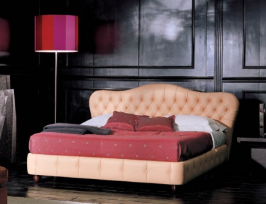 Double bed with high headboard, ESTASI - Valdichienti