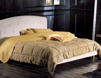 Double bed with high headboard, JUNIOR - Valdichienti