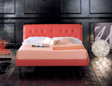 Double bed with high headboard, PRIMA - Valdichienti
