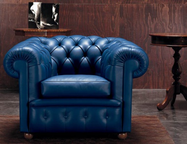 Chair in leather upholstery, SENJOR - Valdichienti