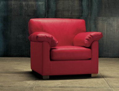 Chair in leather upholstery, RICHMOND - Valdichienti