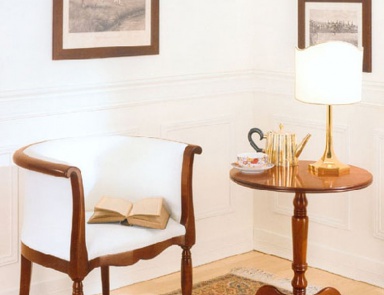 Chair in leather / textile upholstery, PREGNO