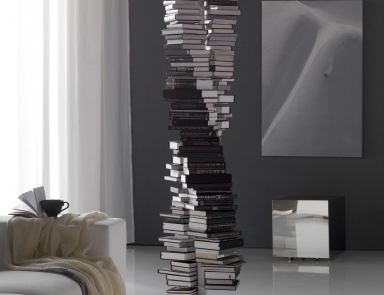 The book rack of steel DNA, Cattelan Italia