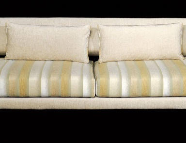 Two-seater sofa with frame made of metal and wood Star, Il Loft