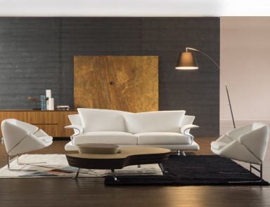 Sofa with frame in steel and wood Super roy Il Loft